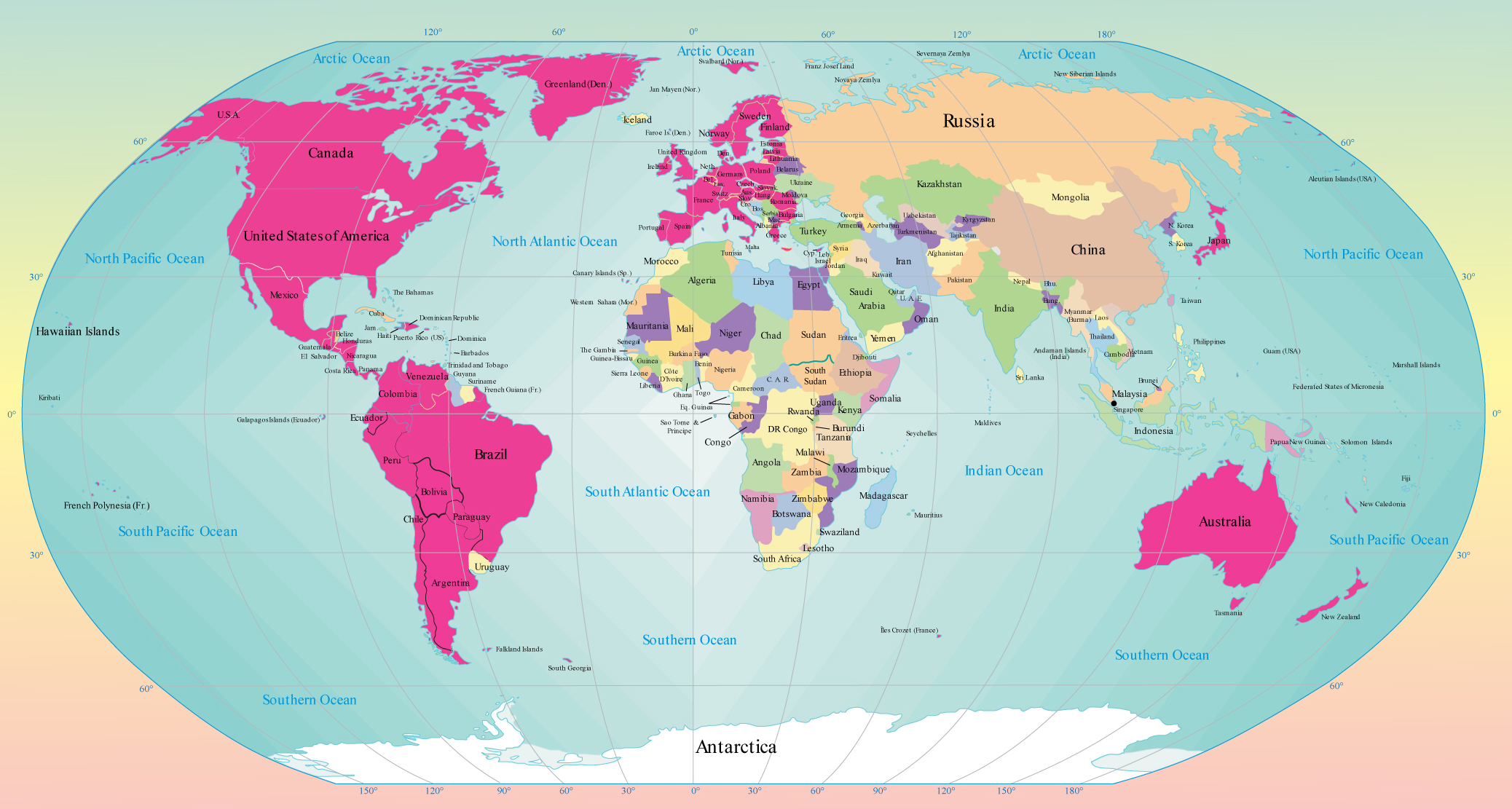 World Territory Map